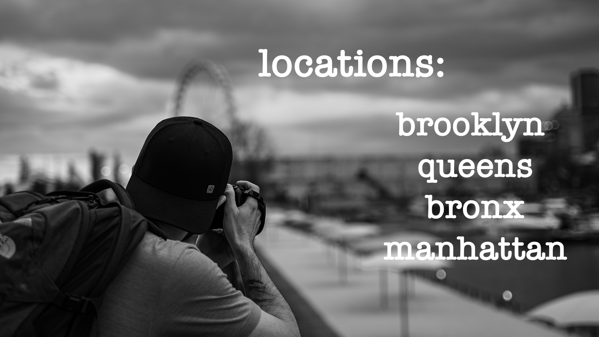 image of a photographer that detailing meeting locations